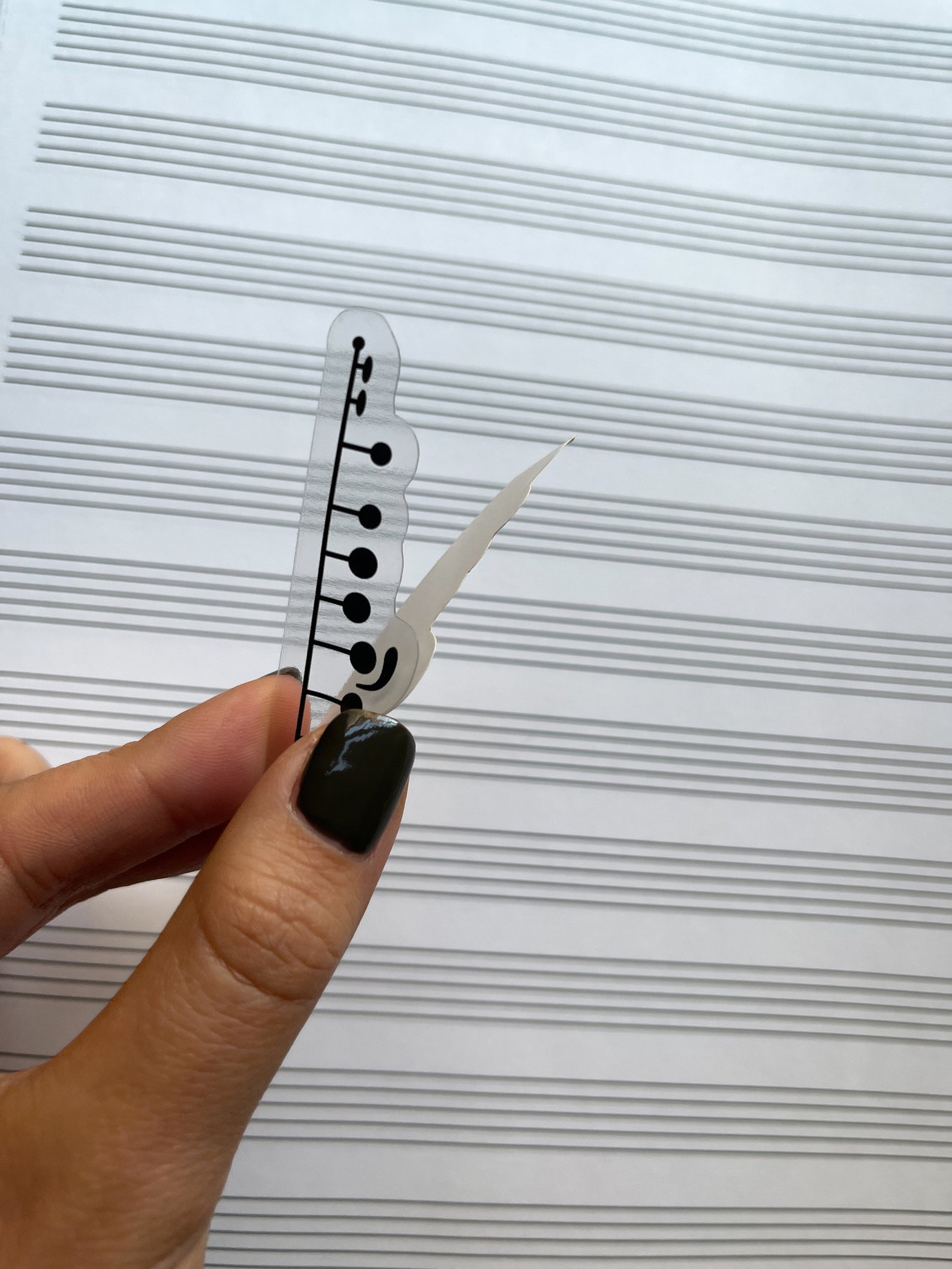 Flute Keys Clear Sticker Musical Instrument Sticker Etsy