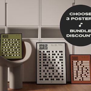 Music Poster Set of 3! | Make Your Own Music Print Bundle