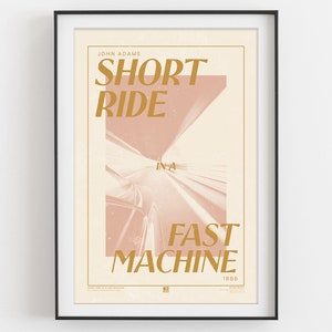 John Adams&#39; Short Ride in a Fast Machine Concert Print | Classical Music Poster