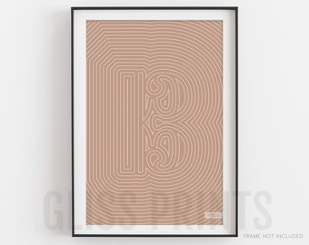 Alto Clef / Tenor Clef Poster | Striped Pattern | Music Art Print, Pink