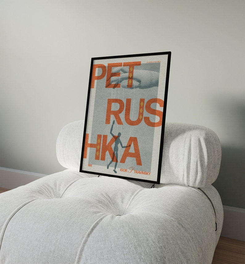 Igor Stravinsky Petrushka Concert Poster