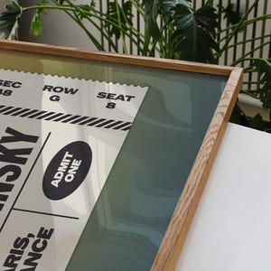 Custom Ticket Stub Poster | Concert Ticket | Gift for Music Lover image 4