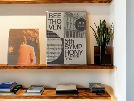 Beethoven's 5th Symphony Concert Poster | Classical Music Art Print