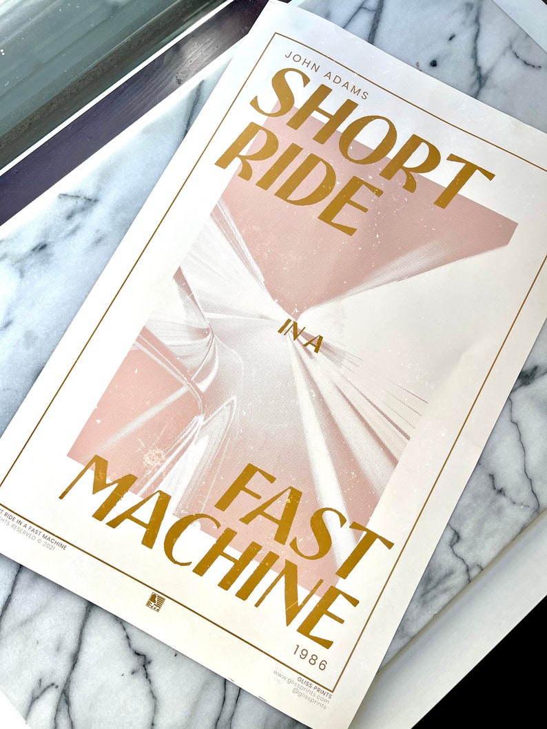 John Adams' Short Ride in a Fast Machine Concert Print | Classical ...