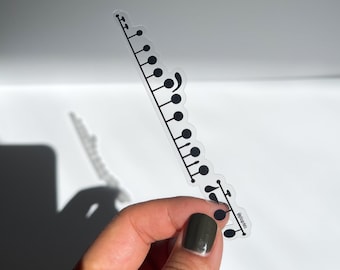 Flute Keys Clear Sticker | Musical Instrument Sticker
