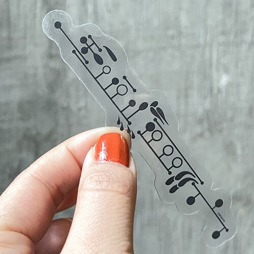 Keys Clear Sticker Music Sticker Etsy