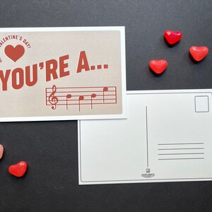 You're A Babe! Valentine's Day Music Postcard