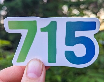715 Vinyl Sticker | Wisconsinite Sticker