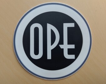Ope 3" Circular Vinyl Sticker