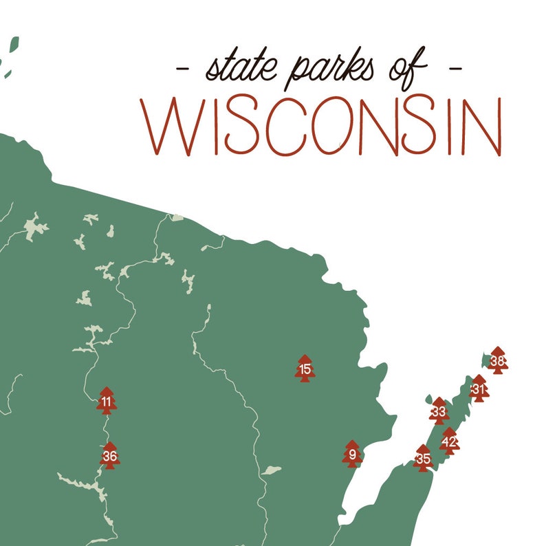 Printable Map Of Wisconsin State Parks