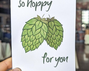 So Hoppy For You Greeting Card