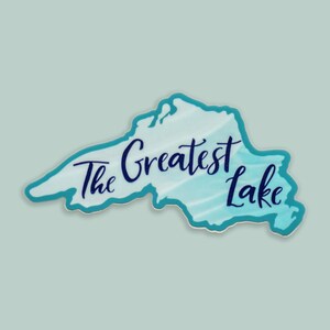 Der größte See Vinyl Aufkleber | Lake Superior Große Seen Sticker