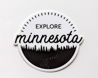 Explore Minnesota Sticker | Hiking Camping Adventure Explore Sticker
