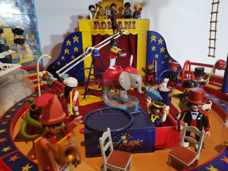 2 Ensembles Playmobil Cirque Romani - Singes 3726 Et Clowns 3797 - Comme Neufs