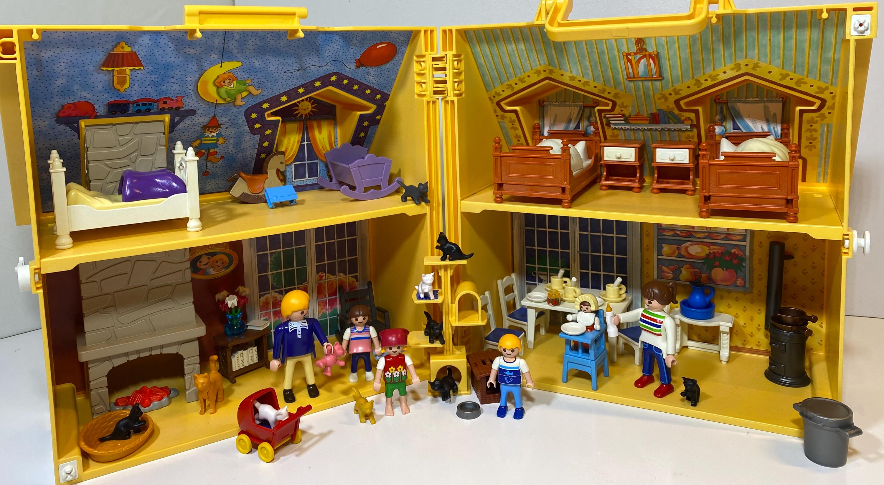 Playmobil 4145 My Take Along Doll House ,4347 - Cat Scratch Tree