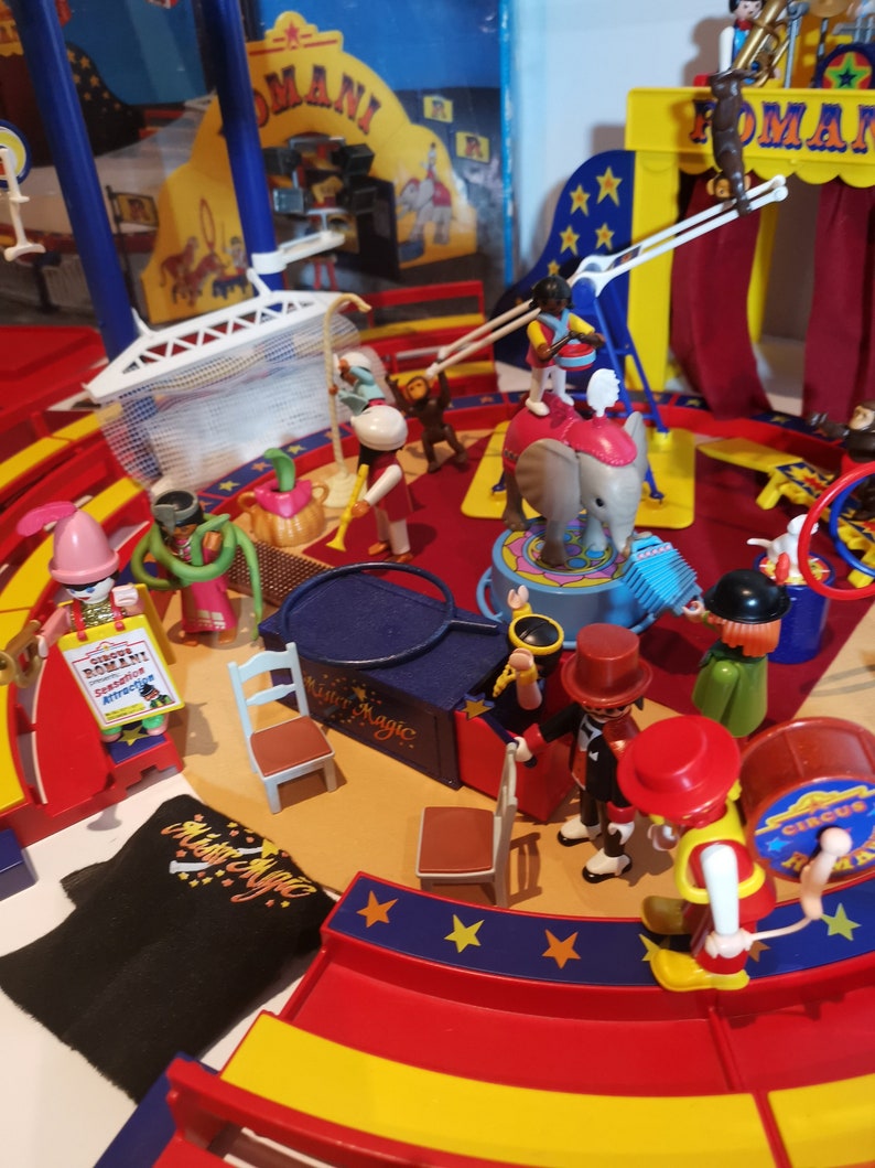 2 Ensembles Playmobil Cirque Romani - Singes 3726 Et Clowns 3797 - Comme Neufs