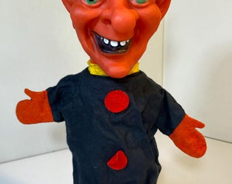 VTG Handpuppe Teufel, Satan, 80er Jahre, Niederlande. (V-1)