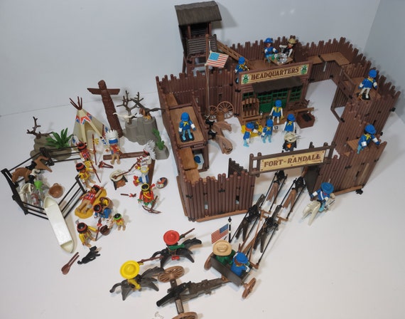 VTG Playmobil Western Civil War Fort randall 3419 1980 3242 S1v2