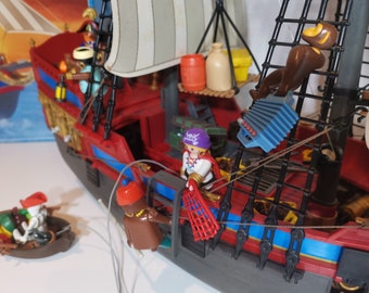 ZUBEHÖR Piratenschiff 3940 PLAYMOBIL PIRATEN BUGSPITZE KLÜVER-BAUM SEGEL u.a 