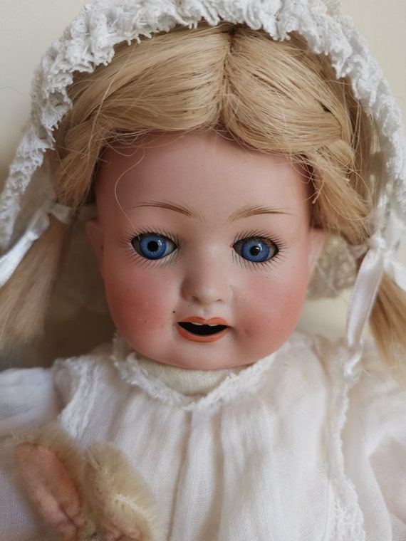 VTG Antique Heubach -köppelsdorf Doll Bisque Head Composition Body