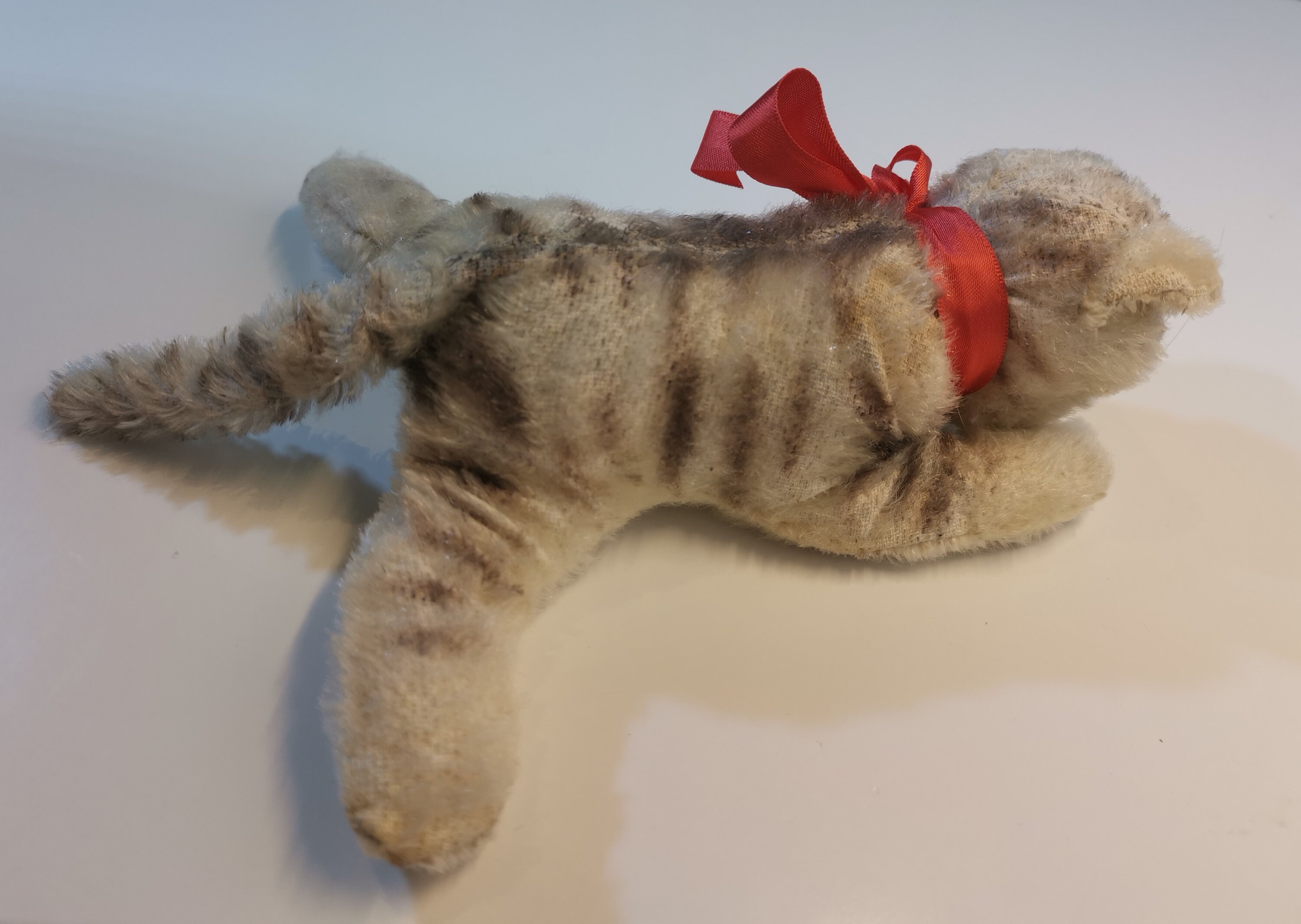VTG シュタイフ フロッピー キティ CAT 寝ているぬいぐるみ、ドイツ