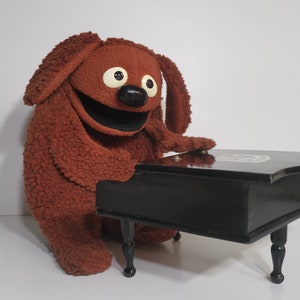Jim Henson Poupée Rowlf the Dog Muppet #852 vintage Rowlf muppet Marionnette à main Fisher Price Muppets 1977, Mexique