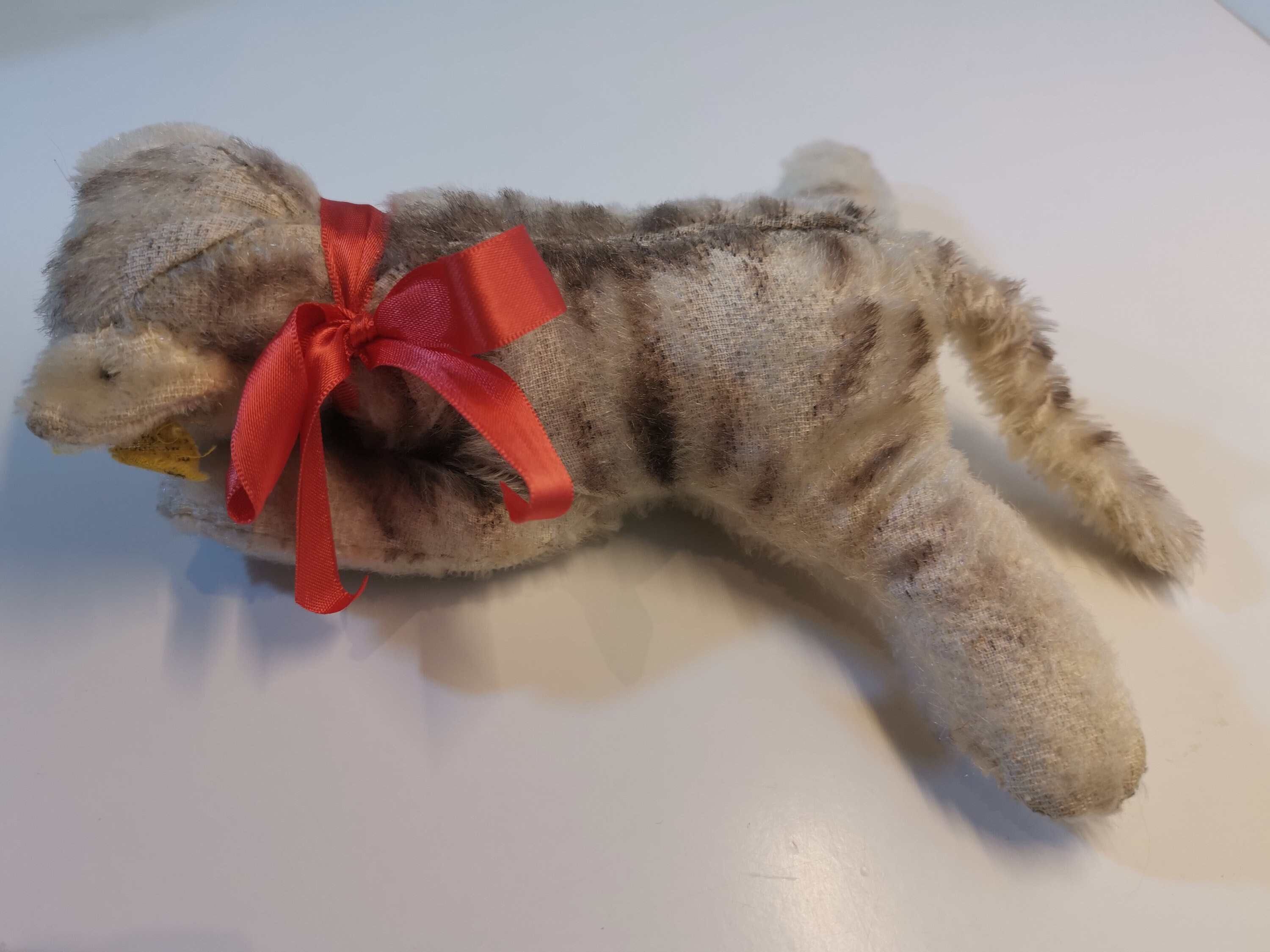 VTG シュタイフ フロッピー キティ CAT 寝ているぬいぐるみ、ドイツ