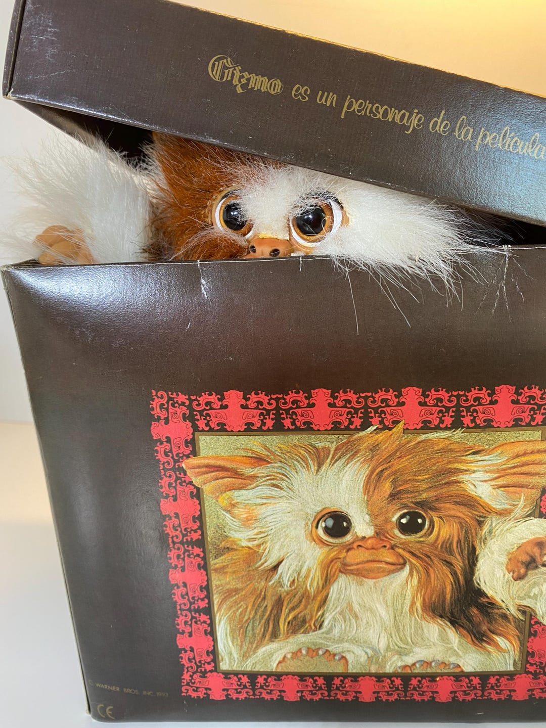 VTG Gizmo Mogwai, Gremlins, Warner Bros, Plush Toy, 25сm. , Box