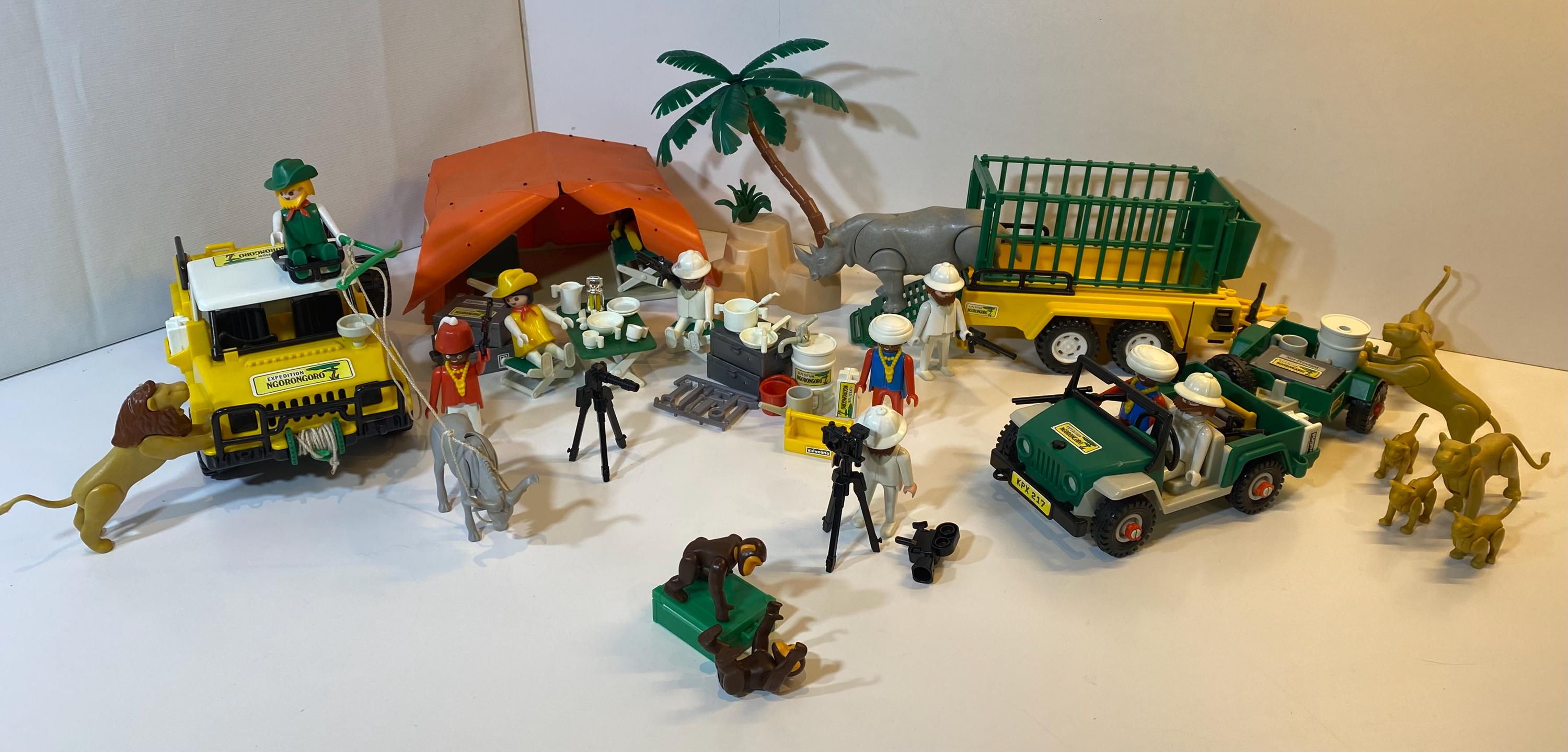 Playmobil 3528 – Jeep Safari Ngorongoro – Set Vintage Savane, Très Bon état