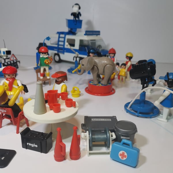 Playmobil Vintage Tvi 3530 - Set Utilitaire Avec Camion - Occasion