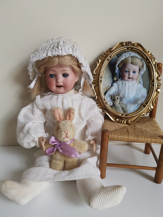 VTG Antique Heubach -köppelsdorf Doll Bisque Head Composition Body