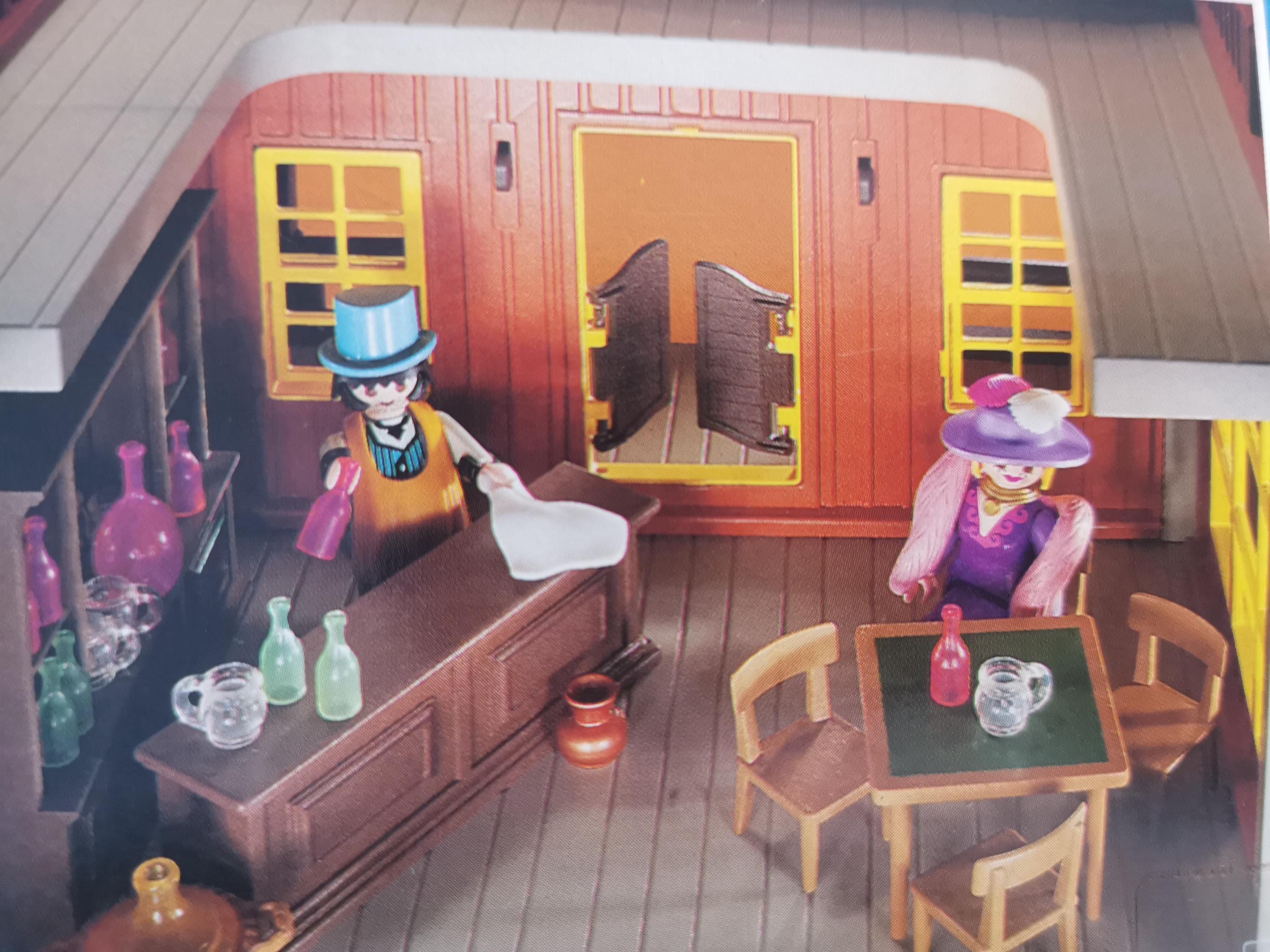 VNTG Playmobil Collector Western 3787 Saloon Golden Nugget