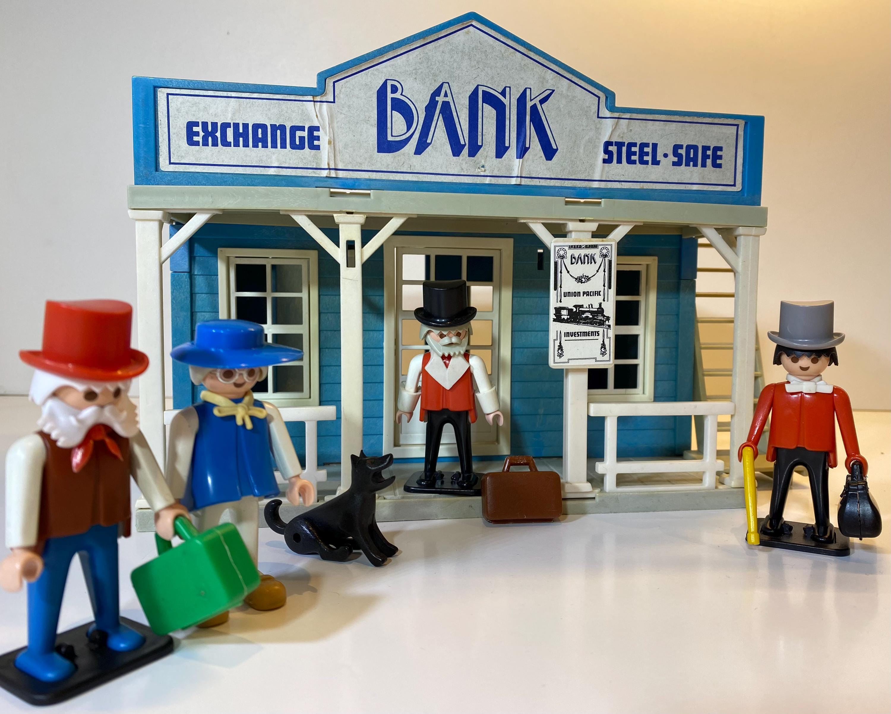 VTG Playmobil Western 3422 Bank, 1976-1982, Geobra Sistem, Germany