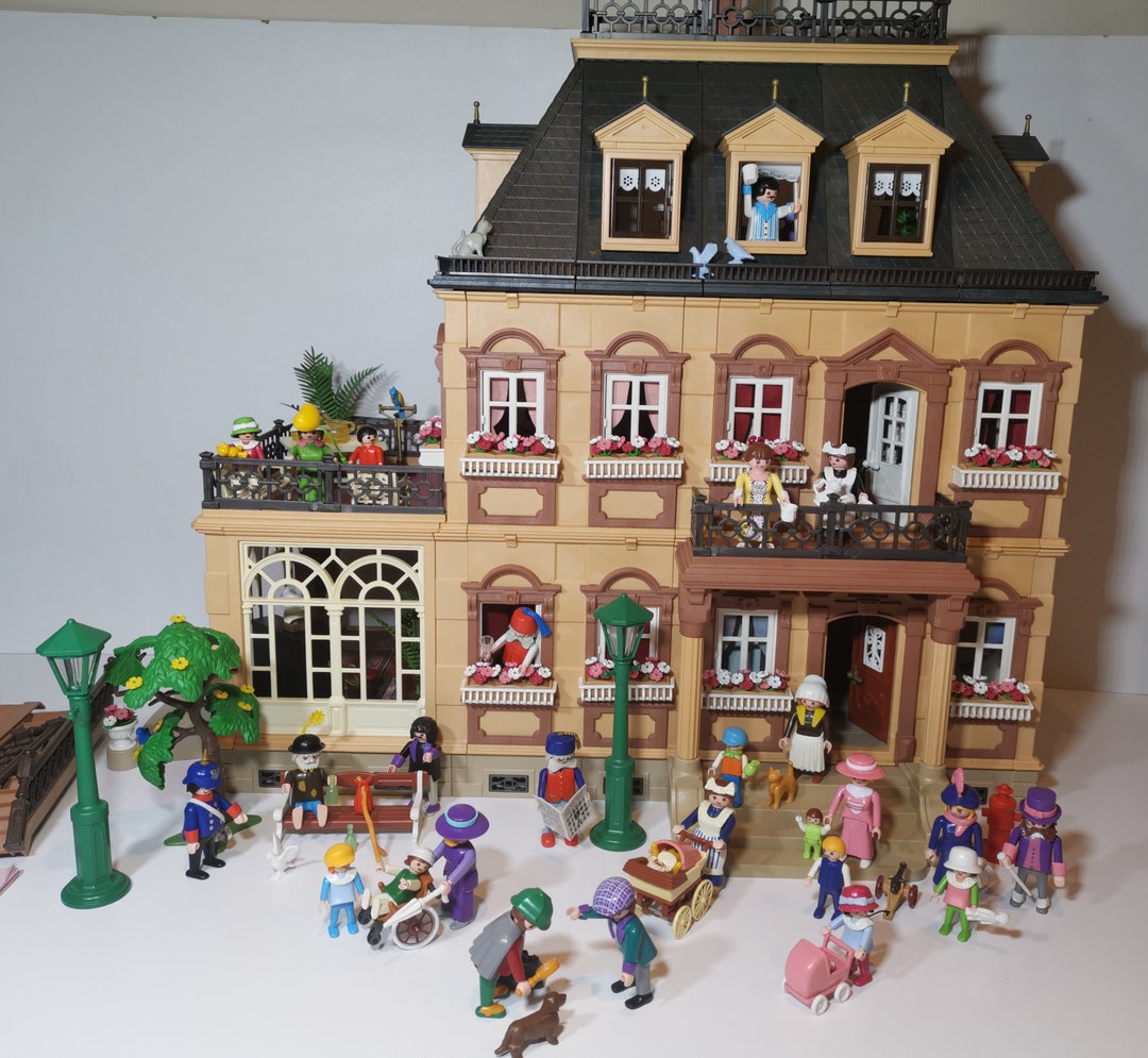 VTG Playmobil Victorian Mansion Rose Dollhouse 5300,1985-1989 ,5310 ...