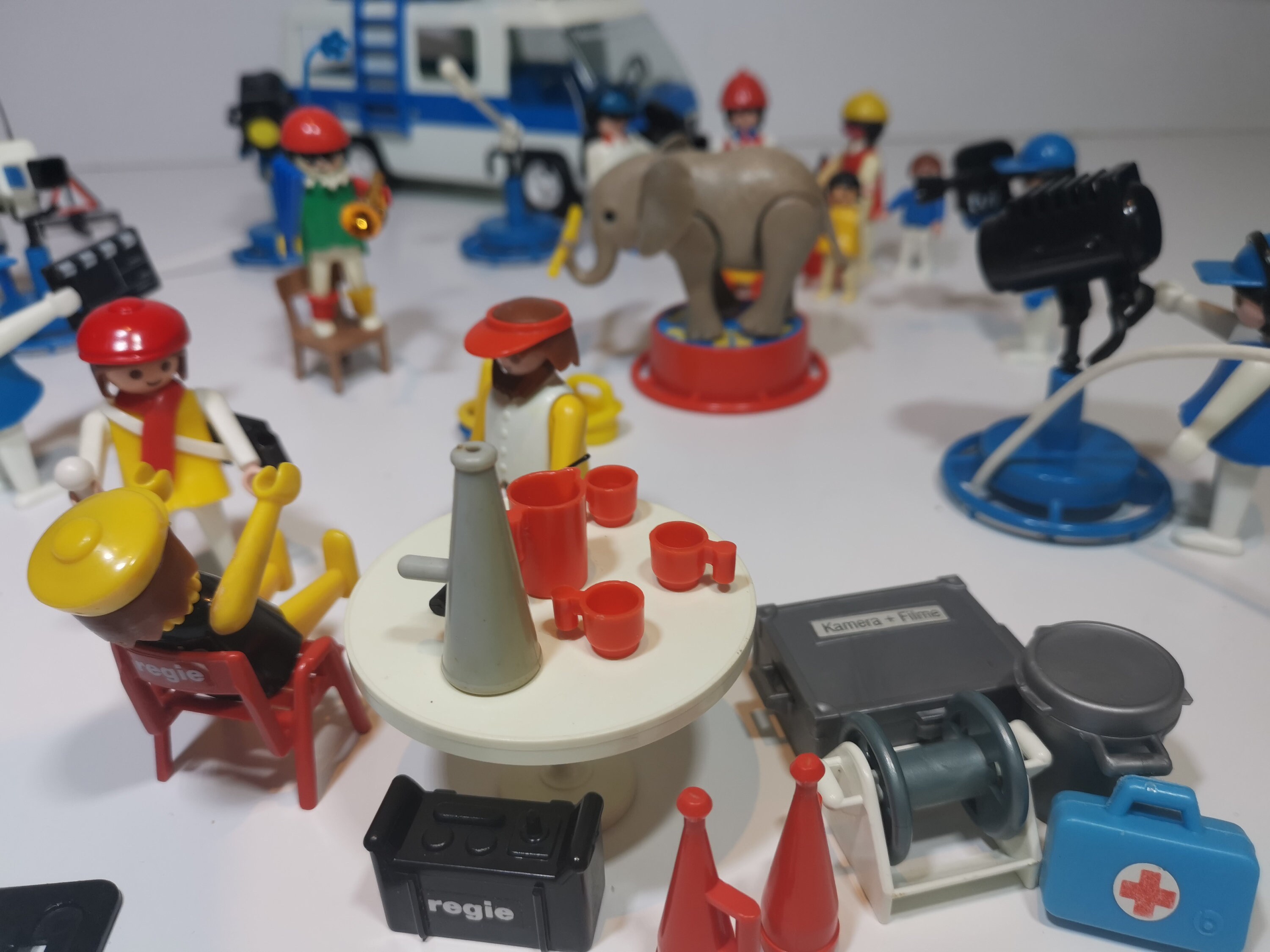 playmobil 1955 Edition フィギュアセット VTG Playmobil TV International Film Truck 3530,TV Studio
