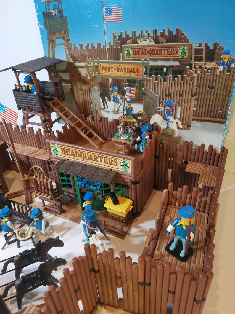 PLAYMOBIL Fort Randall 3419 - Vintage Western - Années 80