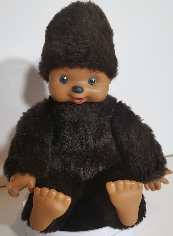 VTG モンチッチ風ぬいぐるみハリネズミ、親指を吸うスナッフおもちゃ