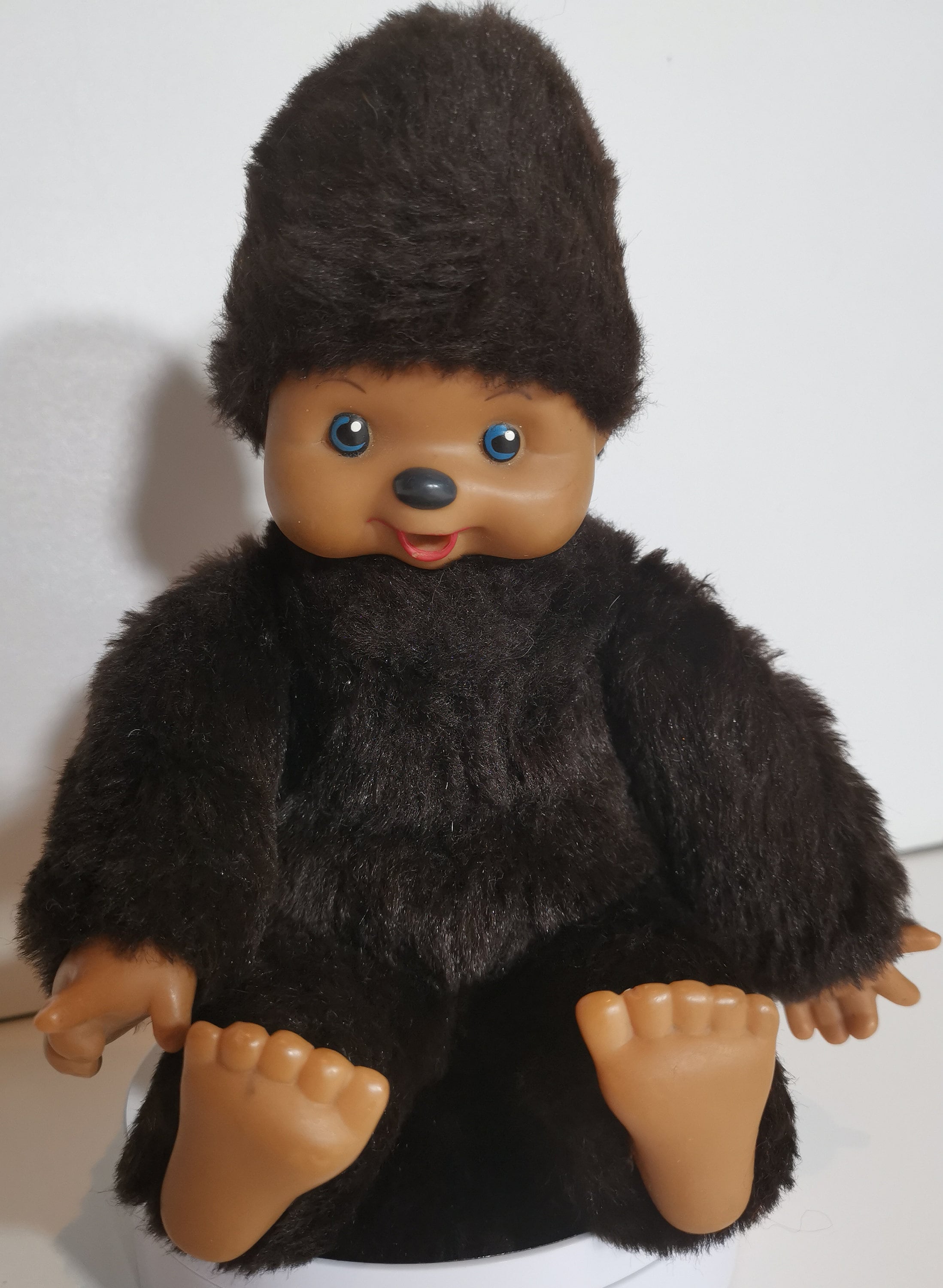 VTG モンチッチ風ぬいぐるみハリネズミ、親指を吸うスナッフおもちゃ