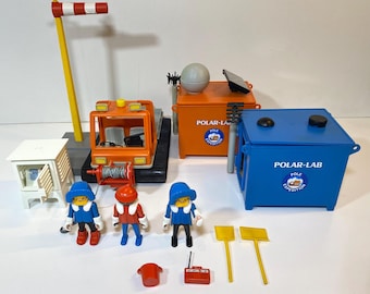 Lot PLAYMOBIL TVI International – 4 Sets Vintage 1981 – Réf 3531, 3530, 3571