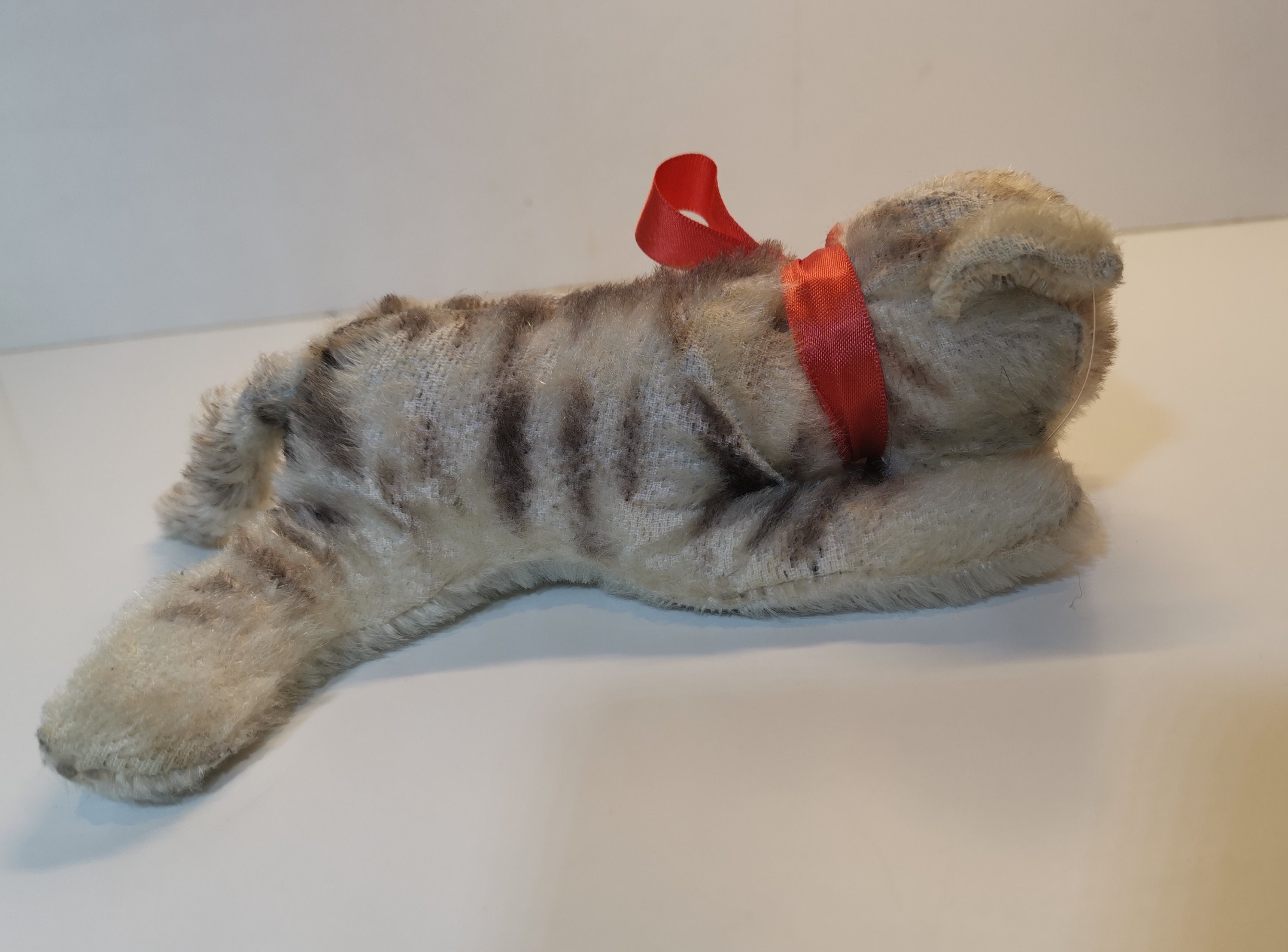 VTG シュタイフ フロッピー キティ CAT 寝ているぬいぐるみ、ドイツ