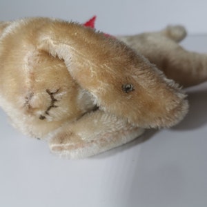 シュタイフ　7317 Floppy Hansi 美品 Steiff Floppy Hansi Rabbit 1970s Mohair Plush 17cm 7in no ID