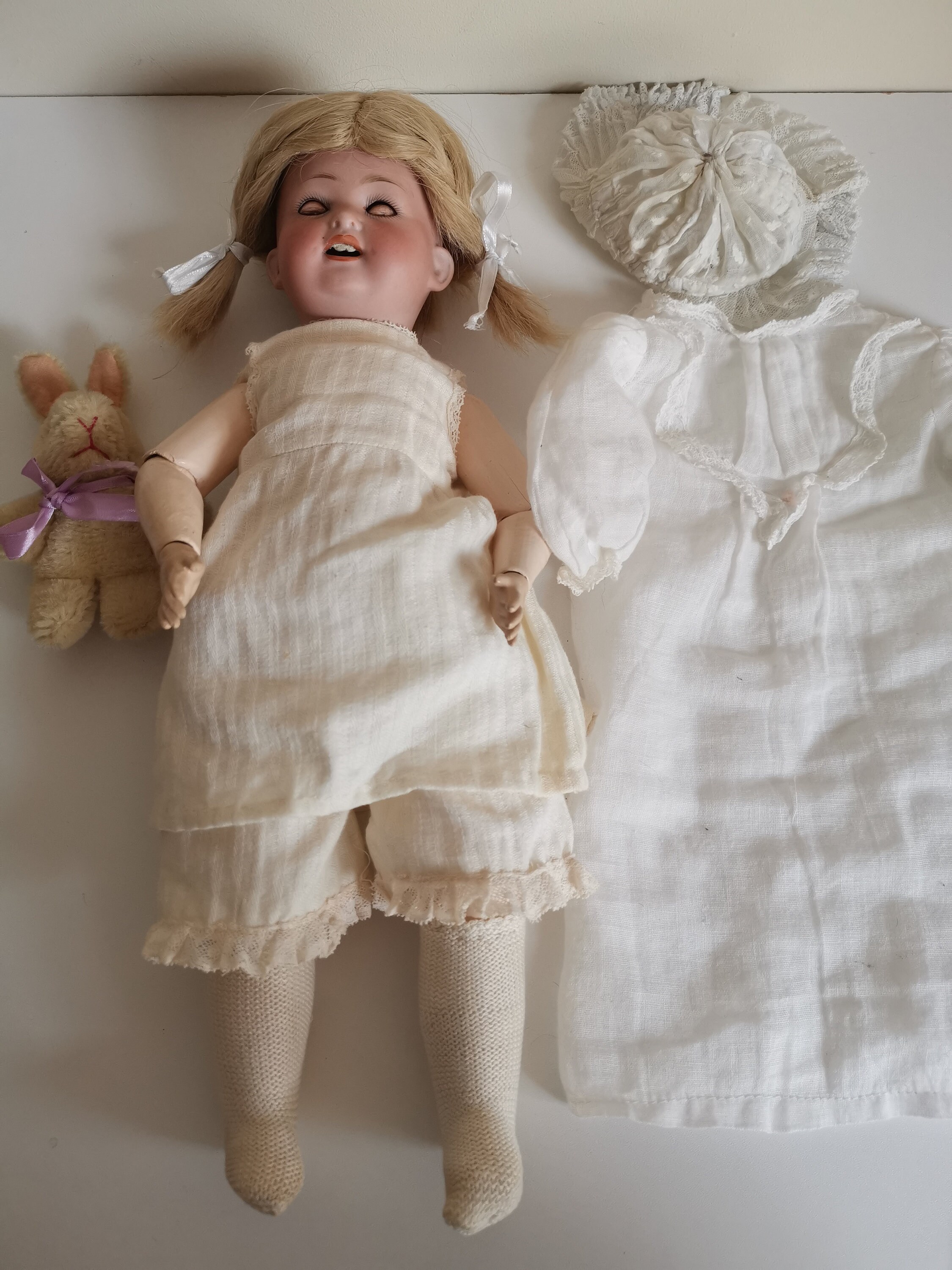 Heubach Köppelsdorf Doll about 1900 Porcelain Head Doll