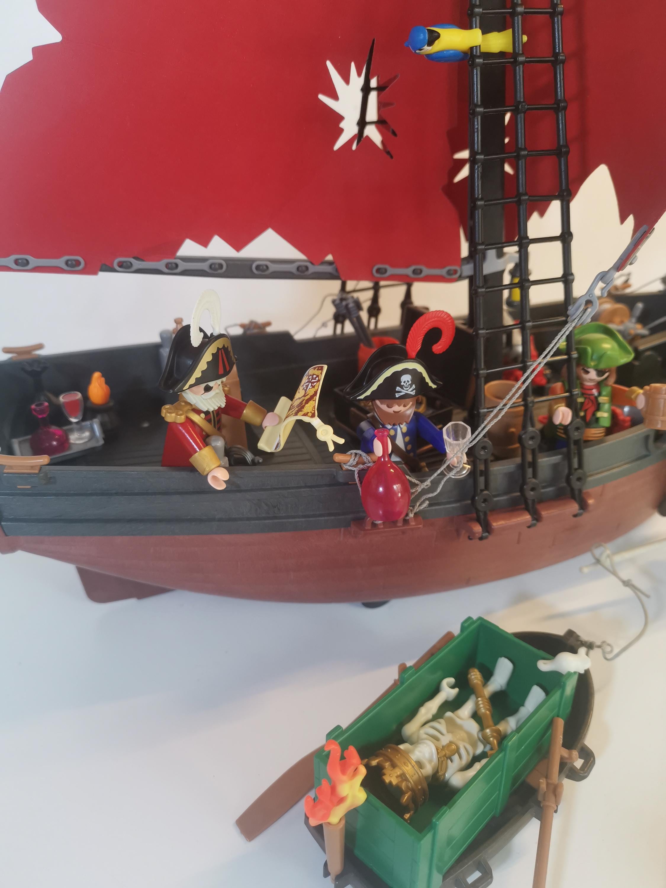 VTG レア プレイモービル 海賊 船 3174 スペイン 2001、海賊 6791