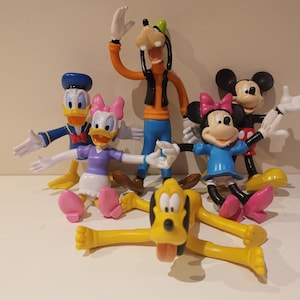VTG Walt Disney figures Pluto Goofy Mickey&Minnie mouse,Donald and Katrien duck limited