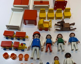 Lot Playmobil Vintage 3290 – Crèche/garderie, Années 80, City Life, D’occasion