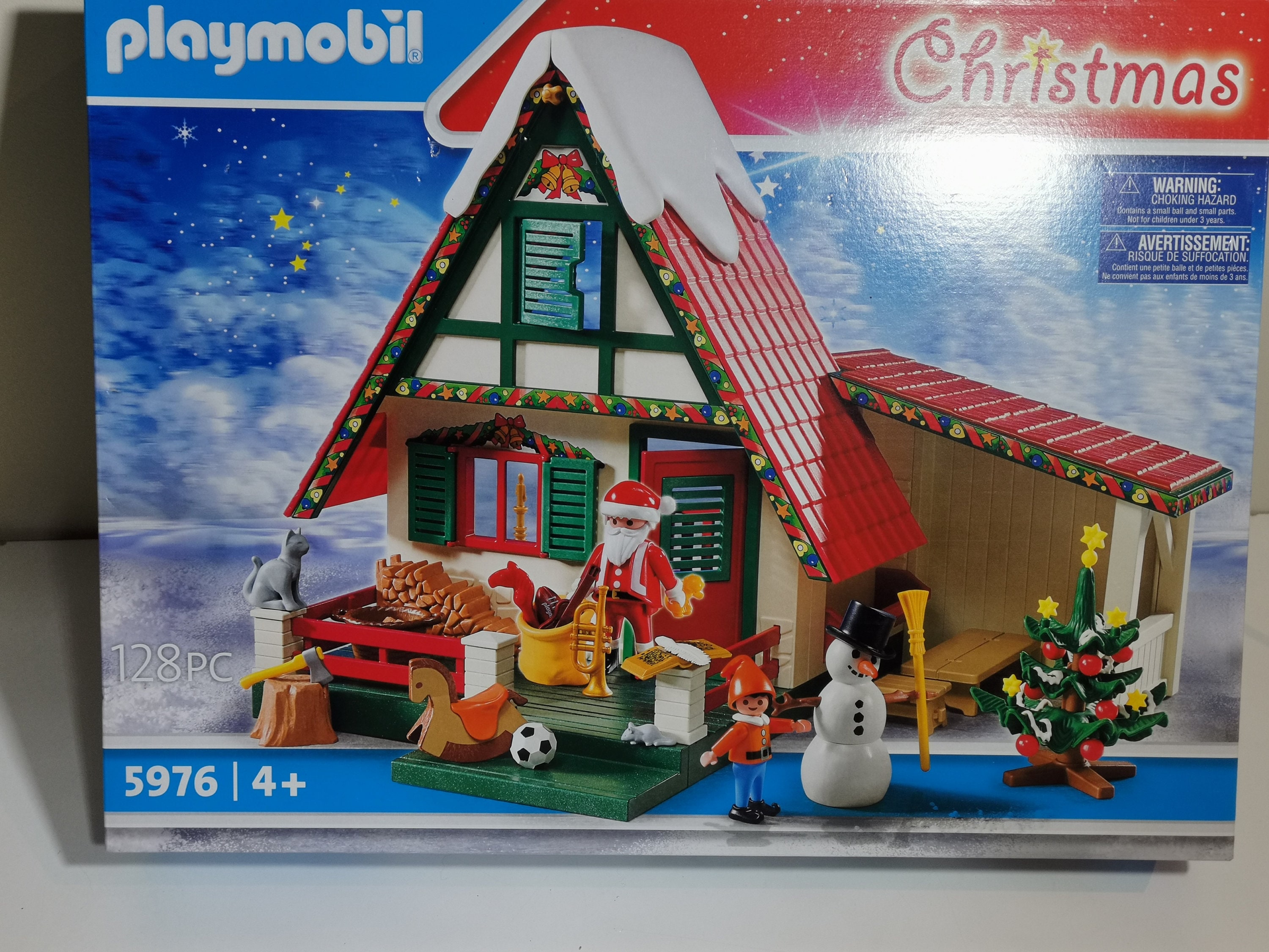 Playmobil Christmas 5976 Santa's House Elf Snowman and | Etsy Finland