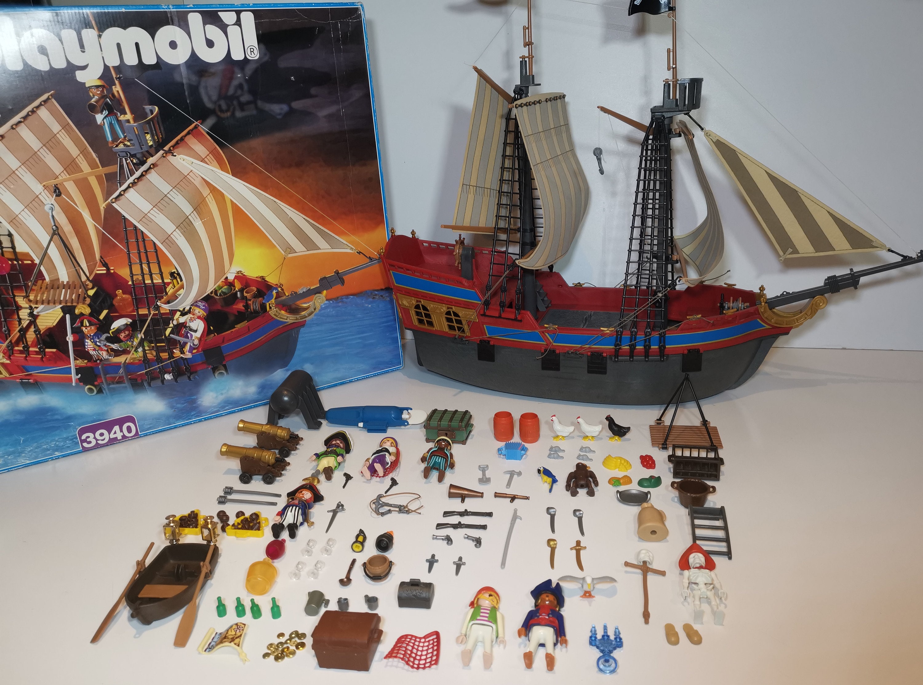 puzzel Terughoudendheid Ass VTG Playmobil 3940 Piratenschip schoener Koninklijk fregat - Etsy België