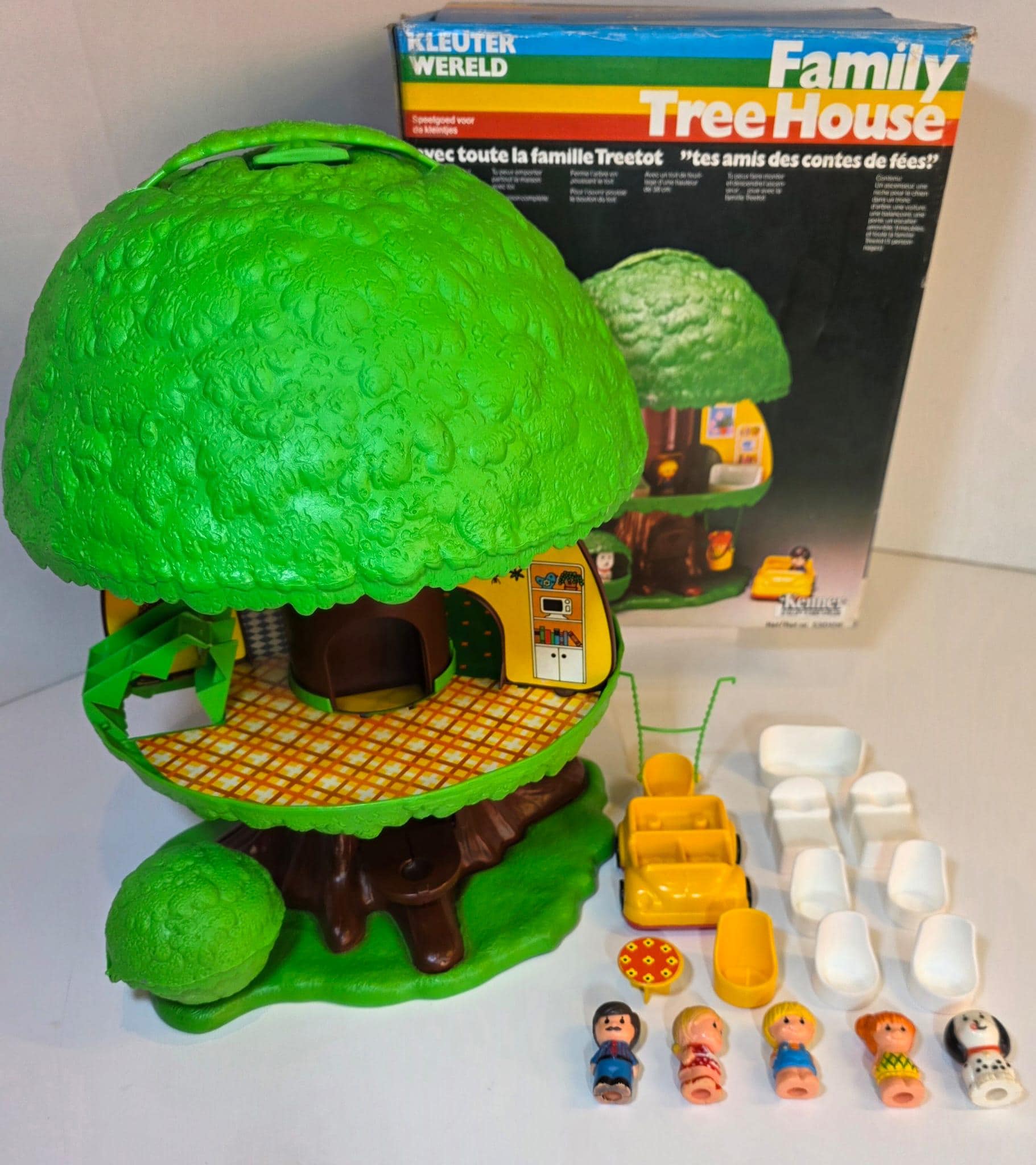 VTG Kenner Family Tree Tots Treehouse, 1975 (dolls )USA , 1977-83