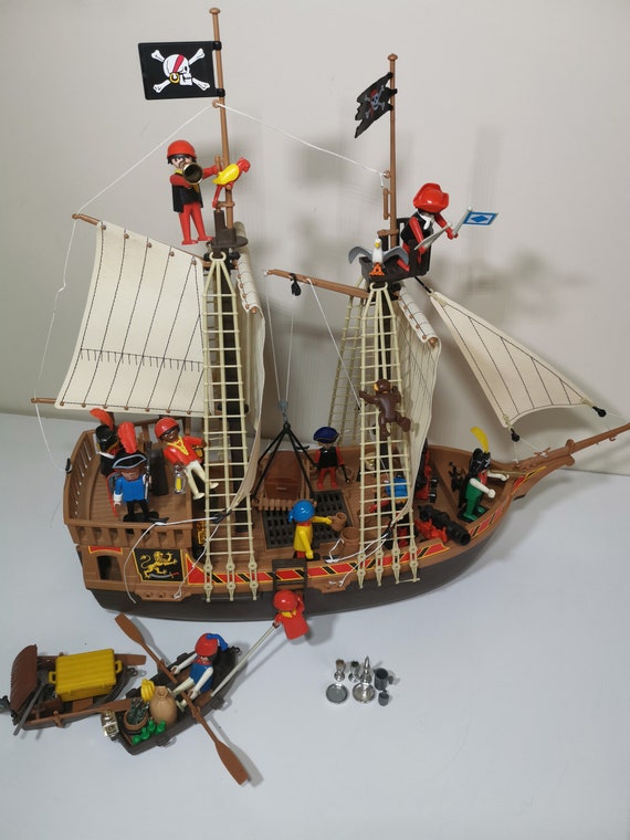 Playmobil Pirate Ship 1974 1978 Vtg Germany Etsy