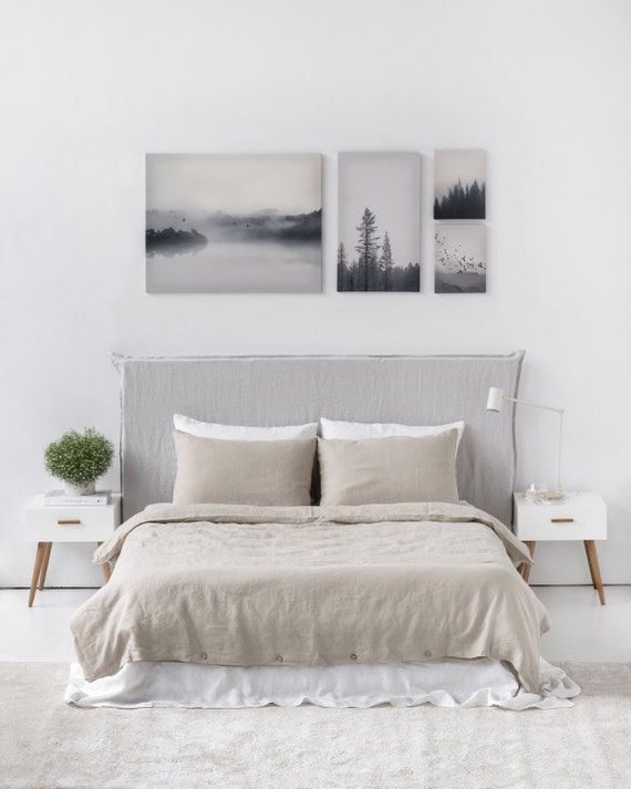 Washed top linen pillowcases